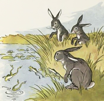 The Hares and the Frogs