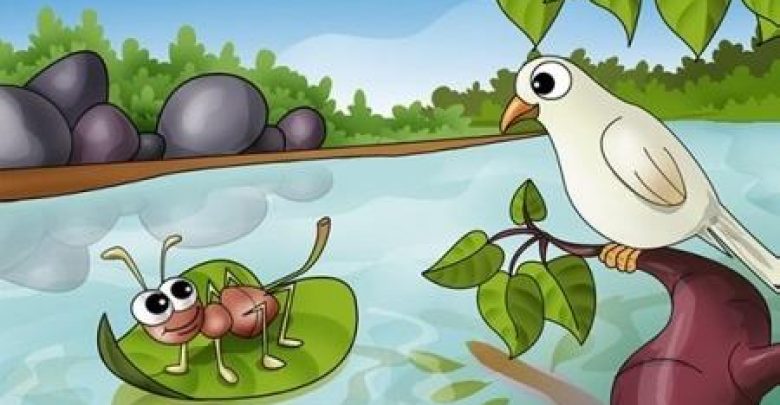 2020 July Telugu Kids Moral Stories - Pigeon And Ants Friendship