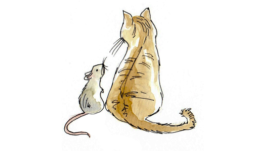 Cat and Mouse in Partnership